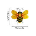 Bumble Bee Garden Accents Yard Fence 3D Sculpture Ornaments Wall Home Bee Wrought Iron Wall Hanging Ornaments Decoration. 
