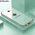 Jizetin (Free Lanyard) for Samsung Galaxy J7 Prime Back Cover Maple Leaf Luxury 6D Plating Case Side Pattern Soft Silicone Square Phone Cases. 