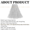 Cancan Crinoline Petticoat Indian Style For Wedding Dress Under Maxi, Lehenga, Sharara, Frock, Skirt or Bridal Dress, Ghair Round 110 to 125 Inches, Customize Cancan. 