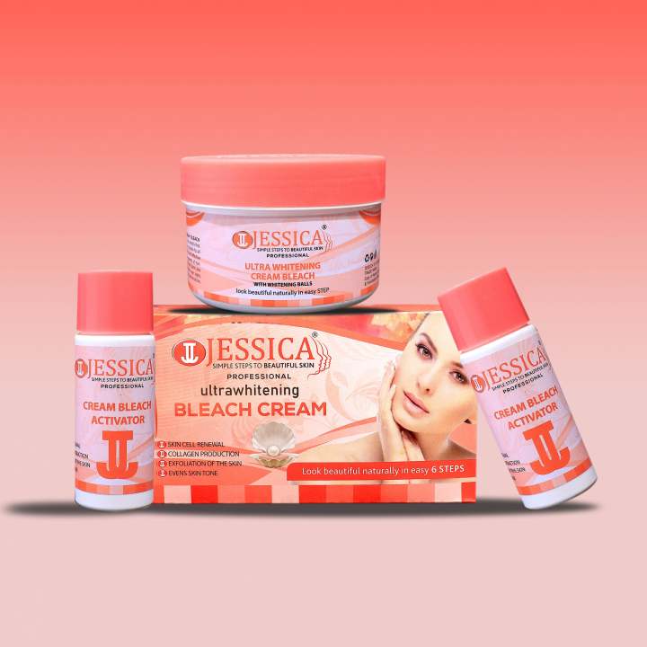Jessica Ultra White Bleach Cream & Activator - Salon Pack
