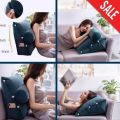 The Royal Bedding Super Soft & Comfortable Triangular Back Support Cushion - Royal Touch Reading Rest or Backrest Triangle Cushion & Pillow For Back Care - Premium Quality. 