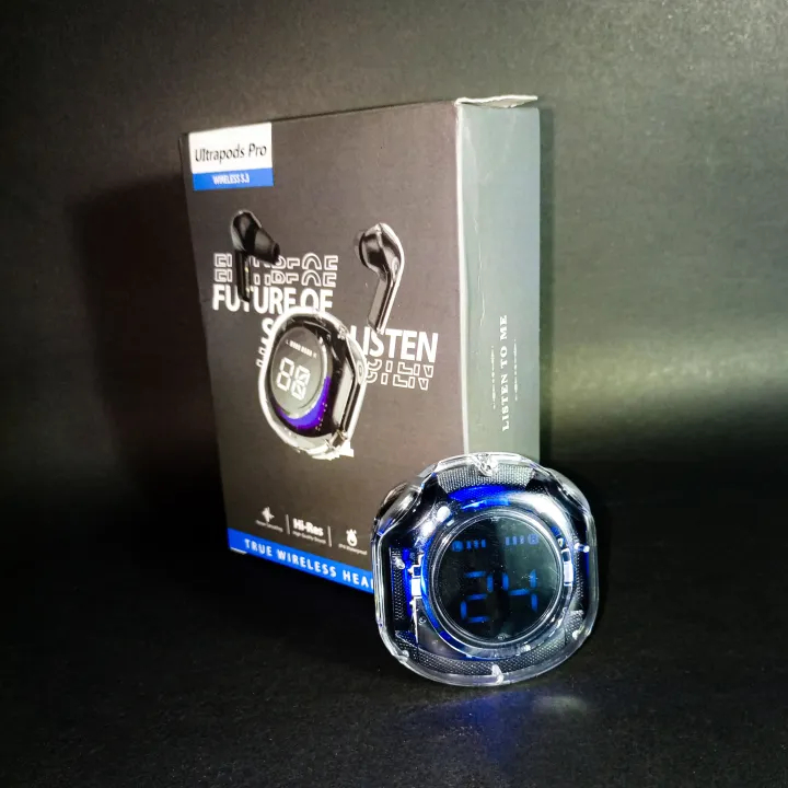 Ultrapods%20Pro%20True%20Wireless%20Earbuds%20with%20Display%20Transparent%20Design,%20Bluetooth%205.3%20Water%20Proof%20%7C%20Ultrapods%20Pro%20Transparent%20TWS%20-%20Image%203