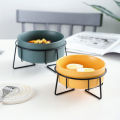 Nordic creative salad bowl instant noodle bowl soup bowl fruit dessert bowl tableware ceramic cat food bowl pet bowl dog food bowl. 