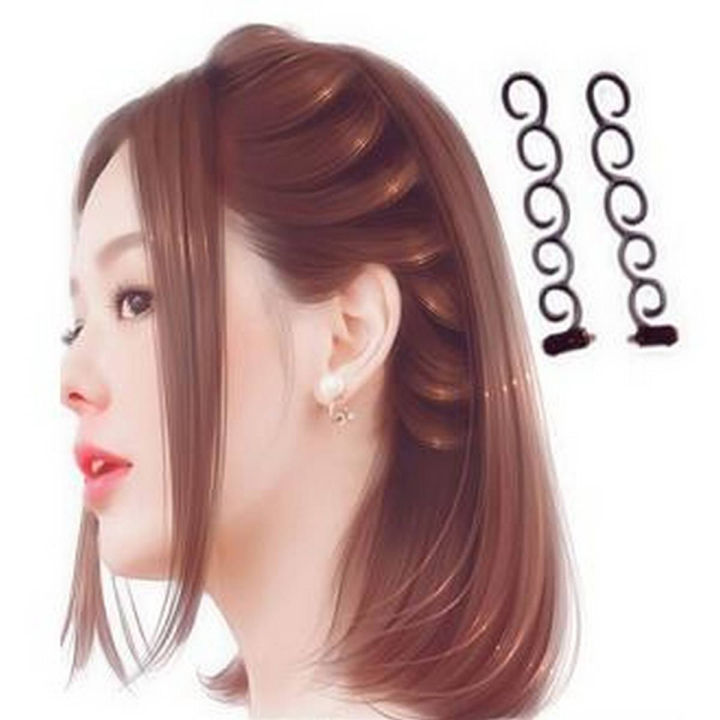 Women Fashion Flower Magic Hair Clip Bride Stylist Queue Twist Plait Hair Braid DIY Hairstyle Styling Hair Accessory