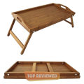 Bed Table Bamboo Wooden Foldable Laptop Table Study Table Foldable Multi Functional Wooden Table. 