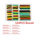 127/164/328/530Pcs Polyolefin Heat Shrink Tube Assorted Shrinking Tube Wire Cable Insulated Sleeving Tubing Set. 