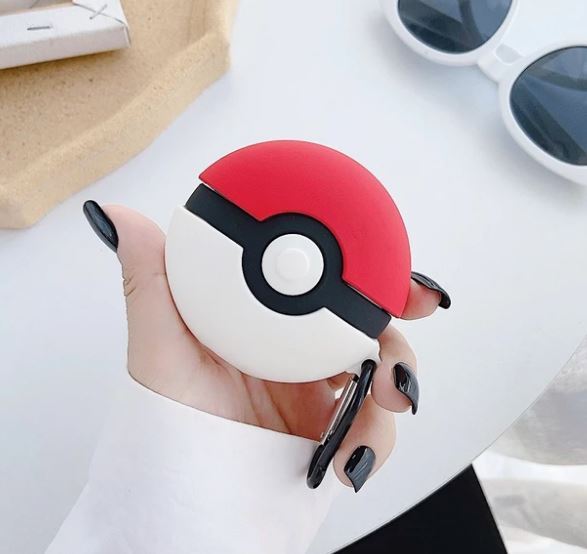 High Quality Pokemon Soft Silicon Airpods Pro Cover With Hook Earbuds Cover