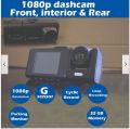 Dash Camera DVR Front and Rear 4k : BLACK BOX TRAFFIC RECORDER DVR Super HD 1296P. 
