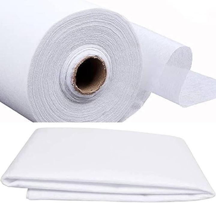 Ladise bukram (2 Gaz ) (5 gaz ) (10, yards) (20 gaz) (50 gaz) and (100, Meter) Chepi Fusing Paper Bukram Sheet for cloth high Quality