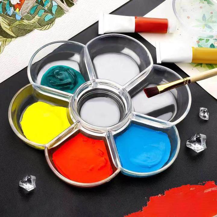 Paint Palette Tray For Acrylic Painting Travel Mixing Painting Palette Paint Palette Tray For Acrylic Painting Travel Mixing Painting Palette