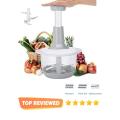 Manual Hand Operated 1500ML Chopper Pump Action With Free 3 Blades Food Processor Portable Container And Easy To Clean Kitchen Gadget.. 