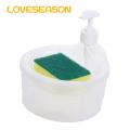 Kitchen Soap Dispenser Convenient Soap Dispenser with Sponge Holder No Dripping Large Capacity Home Supplies Soap Dispenser for Kitchen. 