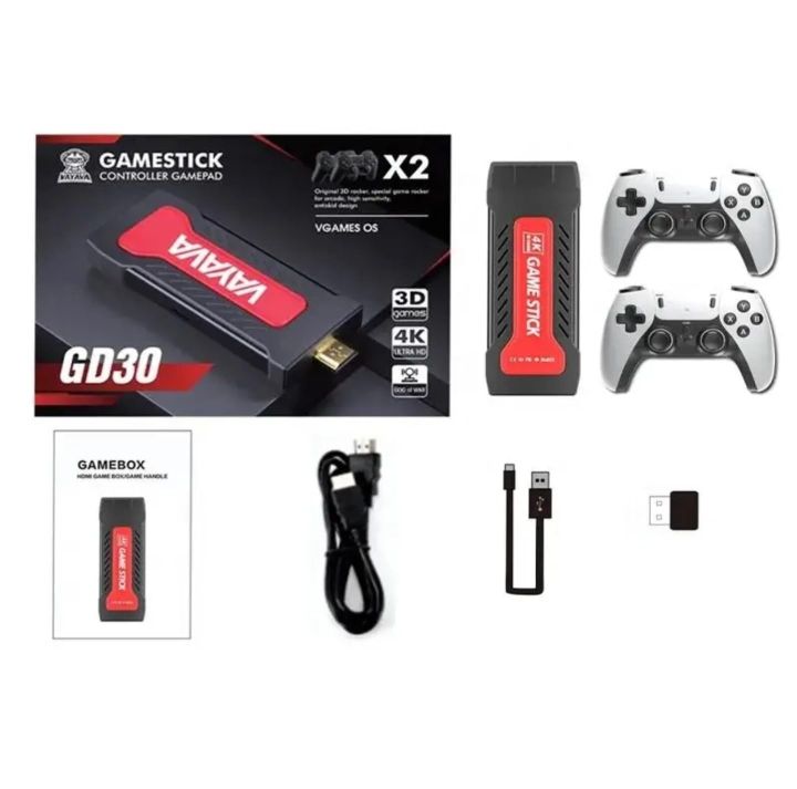 Gamestick GD30 Video Game Built-in 20K+ 2D 3D Classic RETORO Games Wireless Controller | HDMI Output