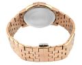 Movado Museum Rose Gold Stainless Steel Blue Dial Quartz Watch for Gents - 607353. 