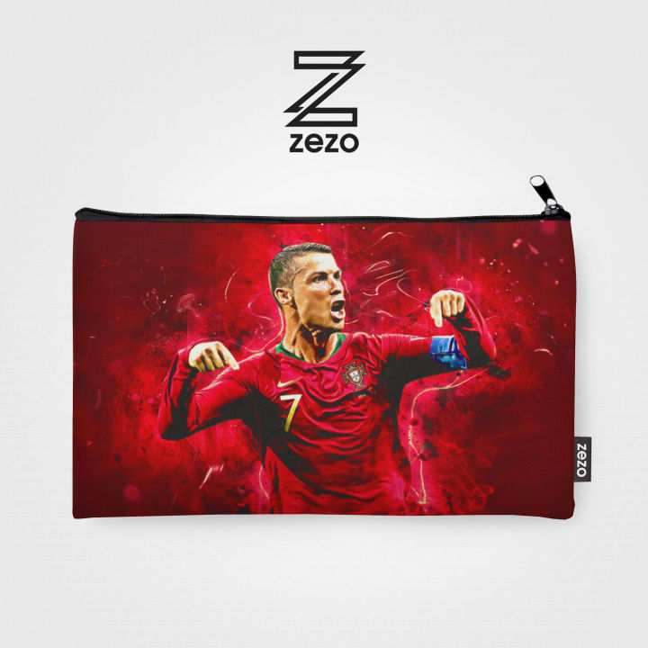 Ronaldo Pencil Pouch Pencil Pouch for Girls & Boys (Digitally printed on Cloth) By Zezo