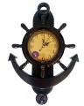 Wall Clock - Anchor wood texture. 