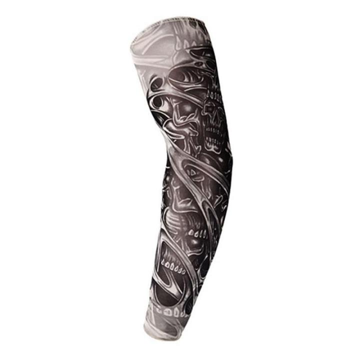 Tattoo Stylish 3d Tattoo Arm Warmers For Summer Sleeves Summer Sun Protection Arm Sleeves High-quality 40cm*8cm Comfortable