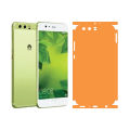 Back Paper For Huawei P10 Plus Lamination Anti-Stain-1080 Light Orange Sheet Wrap Cover. 