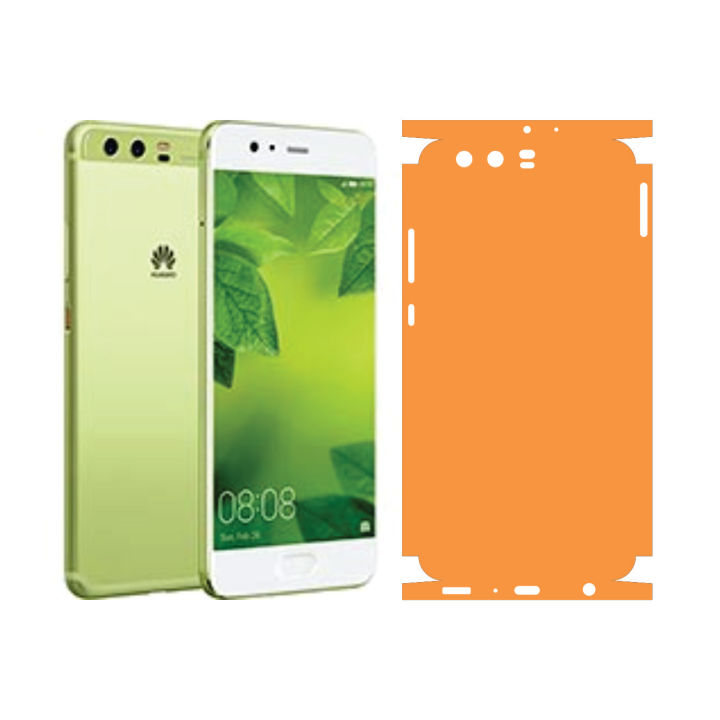 Back Paper For Huawei P10 Plus Lamination Anti-Stain-1080 Light Orange Sheet Wrap Cover