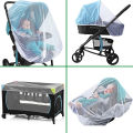 Baby Infant Mosquito Net For Pram Carry Cot Bed Stroller Crib Play Bassinet Playpen Pushchair Car Seat Buggy Travel Universal Fly Bug Insect Net Protection Cover Large Elastic and Breathable A fine Mesh net to help protect Baby against Flies. 