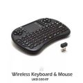 Mini Wireless Keyboard with 3 Color RGB Backlit, 2.4GHz Wireless Mini Keyboard Rechargeable Controller with Touchpad Mouse Combo, Compatible with Android TV Box, IPTV, HTPC, Smart TV, PC,etc. 