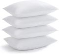 White Pillow Pack Of 4 (Four) PCs Filling Ball Fiber Polyester Size 17x27 Inch. 