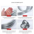 Handmade Solid Wire Galvanized Iron Wire Fine Steel Wire Rope Galvanized Hobby Wire Crafts DIY Projects. 