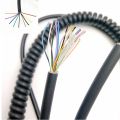 PU spring wire elastic wire 2-core spiral coiled wire 23456789 core TPE telescopic DCAC power connection cable. 