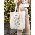 Large Capacity Canvas Shoulder Bag Cotton Fabric Reusable Shopping Bag For Women 2023 Beach Bags Shopping Bags ZZYB. 