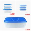 "IKEA Style High-Quality Thumb Lock Food Containers - 7PCS Set, Precious Stackable Plastic Storage Boxes". 