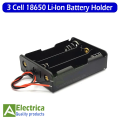 1/2/3/4 Cell 18650 Battery Holder with Wires – Pack of 4 | DIY Battery Pack Case by Electrica. 