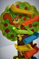 Squirrel Taxiway Wooden Car Race Track for children fun and learning Miniature Speeding Cars Ramp Racing Cars Orbital Cars Car Tower Track Zig Zag Race Track Flip Flop Car Educational Toy for Kid. 