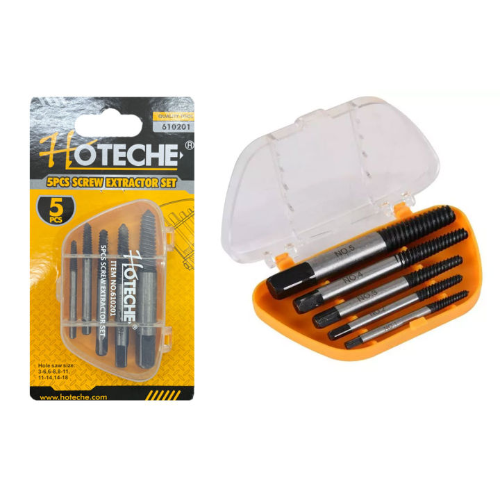 HOTECHE 5PCS SCREW EXTRACTOR SET.