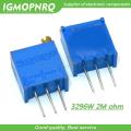 50Pcs/lot 3296W-1-205LF 3296W 205 2M ohm Top regulation Multiturn Variable Resistor Trimmer Potentiometer High Precision. 