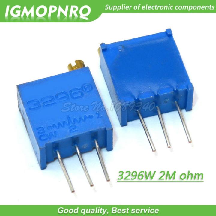 50Pcs/lot 3296W-1-205LF 3296W 205 2M ohm Top regulation Multiturn Variable Resistor Trimmer Potentiometer High Precision