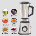 SUPEREST Best Juicer Blender Machine Set 3 in1 Stainless Steel Body Heavy Duty Blender Germany Brand -1000Watts Powerfull Motor / 6 Sharp Blades For Ice Crushing,smooothies,Soybean,etc Blender Choper, Grinder | SILVER. 