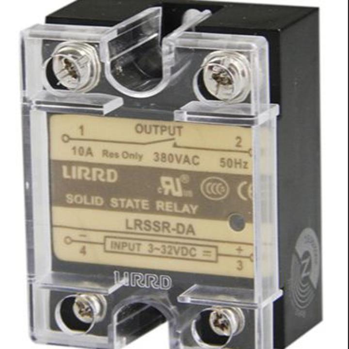 SSR Coil 3-24V DC Load 220V AC 40A Solid State Relay SSR-40DA LIRRD LRSSR-DA