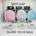 Kids Glass feeder With Fancy Crystal Baded Cap Imprted made 125 Ml. 