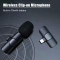 K8 Wireless Microphone With Noise Cancellation Reduction 20 Meter Long Range Portable Audio Video Recording For Type C Lightning_Port Live Game Video Shooting_Streaming Vlogging_Youtube Video For Mobile Phone Camera_iPhone. 