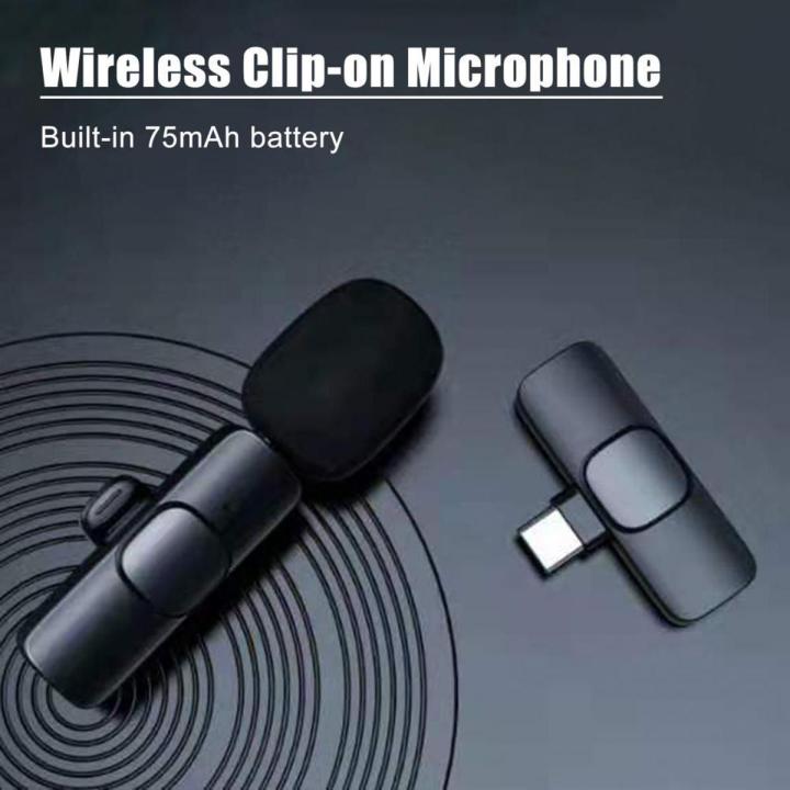 K8 Wireless Microphone With Noise Cancellation Reduction 20 Meter Long Range Portable Audio Video Recording For Type C Lightning_Port Live Game Video Shooting_Streaming Vlogging_Youtube Video For Mobile Phone Camera_iPhone