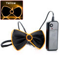 LED EL Wire Necktie Luminous Neon Flashing Light Up Bow Tie For Club Cosplay Evening Party Decoration for Men Women. 