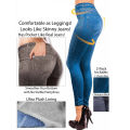 Hip Lift Pants Cozy High Waist Plush Warm Women's Pants Slim Fit Ankle Length Trousers High Waist Slim Fit Pants. 