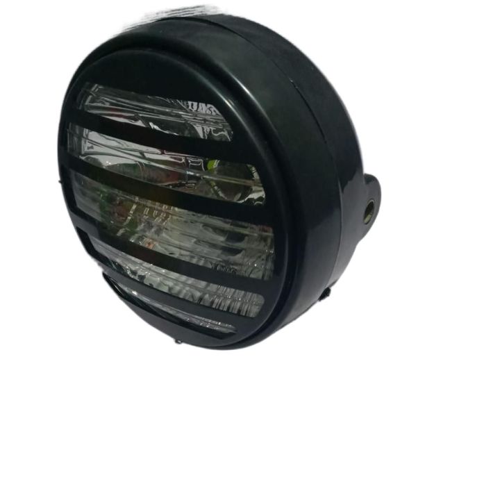 Headlight complete round shape for bikes universal fitting