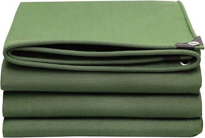 Heavy Duty Army Green Canvas Tarpaulin  The Ultimate Outdoor And Agricultural Cover Tarpal Solution