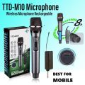 Universal Handheld Rechargeable Wireless Microphone best for mobile and DSLR. 