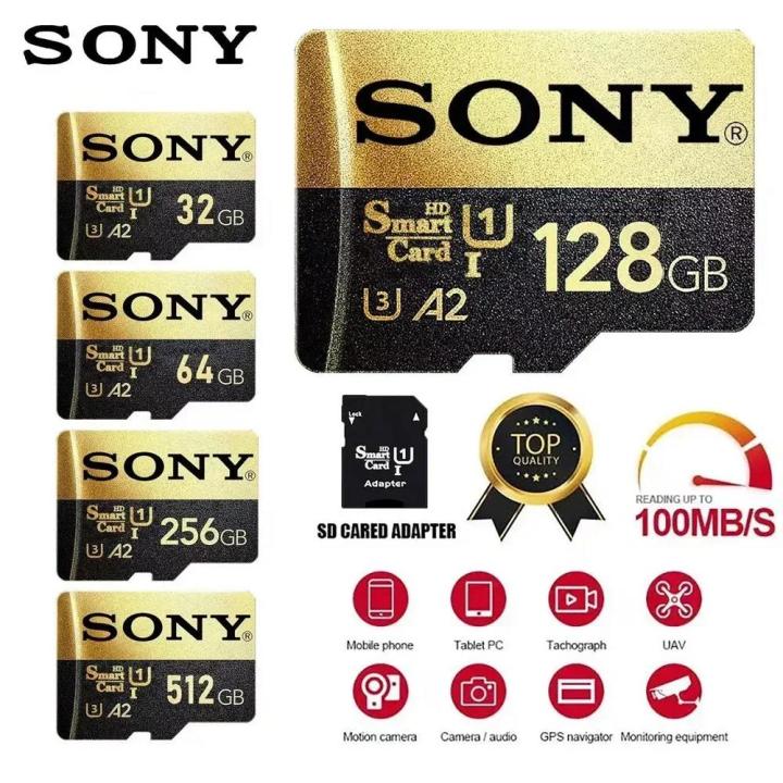 Original SONY 1TB Micro SD Card Memory TF/SD Card 128GB 256GB 512GB Mini Memory Card Class10 For Camera/Phone 2024 NEW