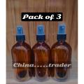 (200ML)../Mini Spray Bottle Beauty Empty Amber Glass Bottles Essential Oil Mist Spray Container Case Refillable Travel Bottle. 