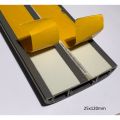 CableR 25x120mm Wide Grey Floor Cable Duct with Guard Self-Adhesive Cable raceway 2 ft gray. 