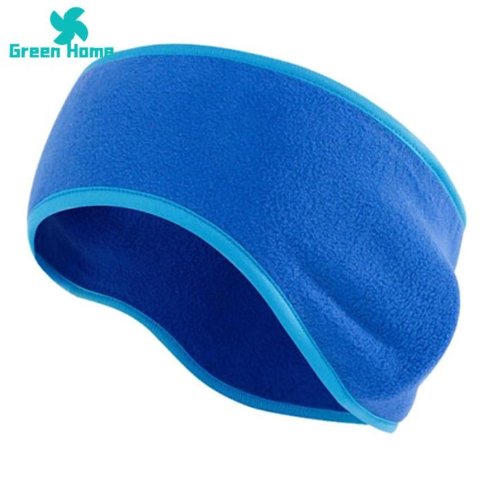 Green Home Sports Headband Solid Color Skiing Cold Weather Winter Running Ear Cover