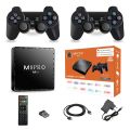 M8 Pro Mini Game Player Android 10.0 TV Box + 10000 Games - 64GB - WiFi - HD 4K Wireless Controller Gamepad Plug and Play Video Game with Two Game Controllers – Netflix – Youtube - Playstore. 